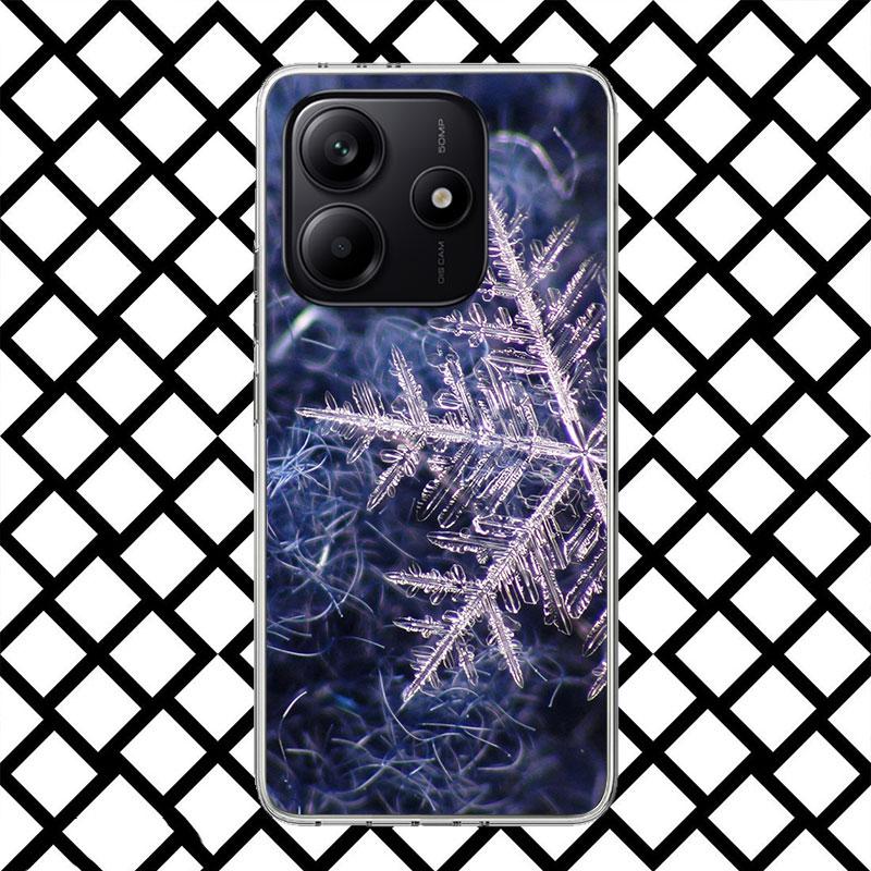 Snow Snowflake Winter Cold Phone Case for Xiaomi Redmi Note 15 14 14S 13 12 12S 11 Pro Plus 11E 11T 11S 10S 5G Soft Cover Fundas