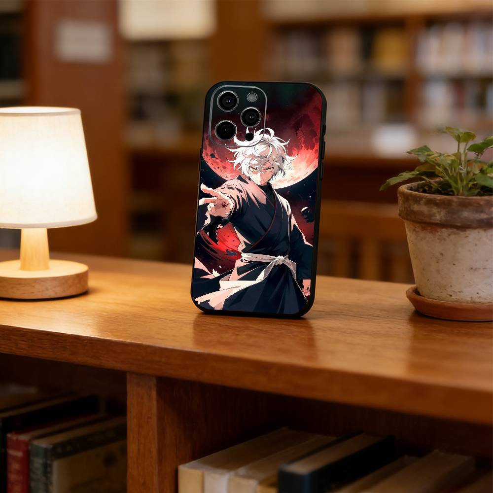 Gabimaru Phone Case For iPhone 17,16,15,14,13,12,11 Plus,Pro Max,XS,Soft Silicone Black Cover