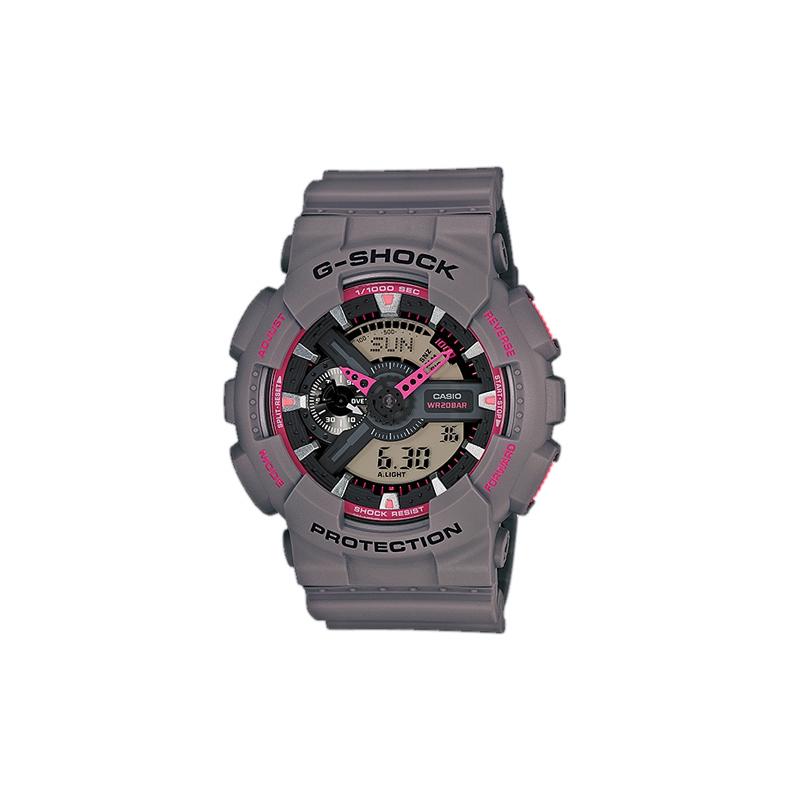 

Casio CASIOG-SHOCK series YOUTH series class classic pointer dual display dial sports waterproof quartz movement resin strap Japanese and GA-110TS-8A4 чёрный