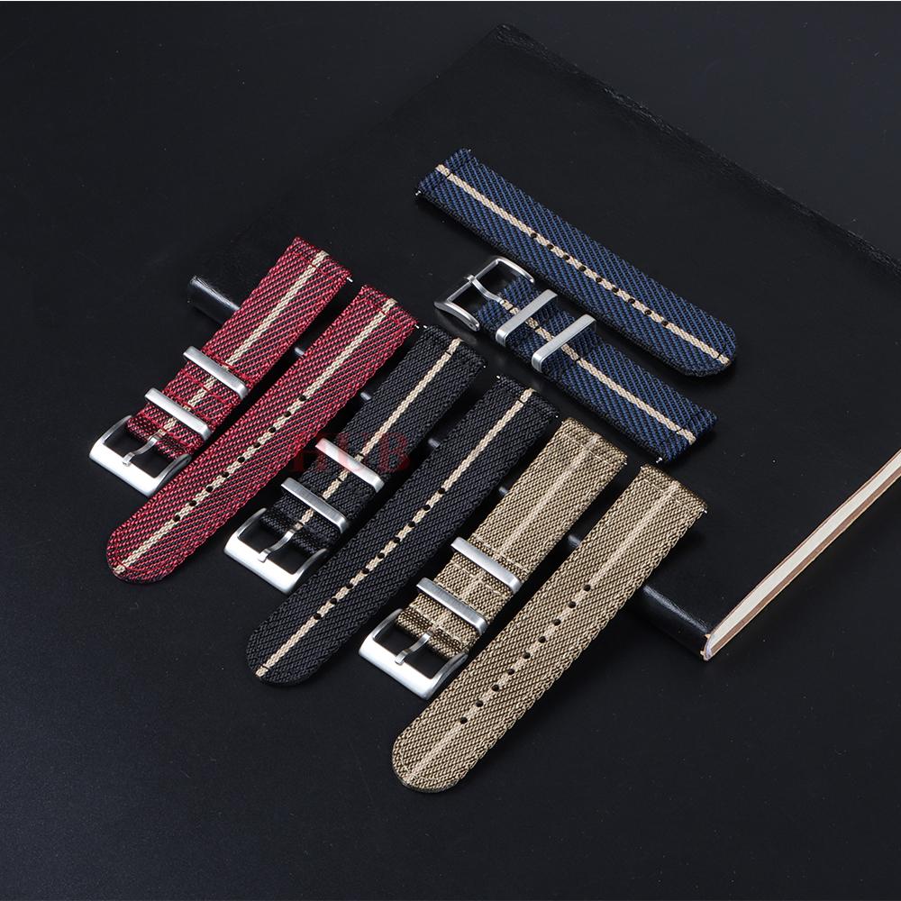 Nylon Strap 20mm 22mm Watch Band Woven Canvas Fabric Band for Seiko for Omega Men Woemn Military Sport Quick Release Bracelet
