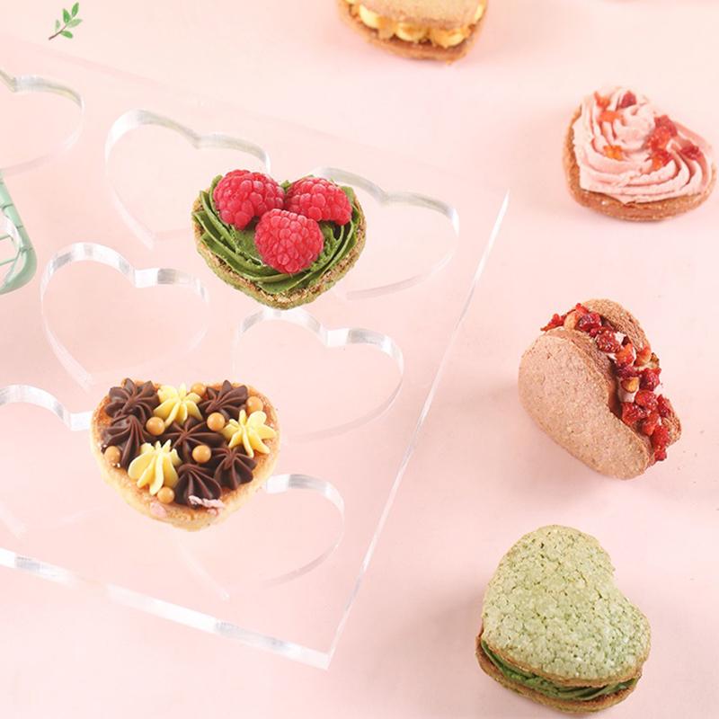 1Pcs Clear Polycarbonate Dacquoise Cake Mold Oval Round Shaped Dakovaz Macaron Mould Cake Decorating Tool Bakeware