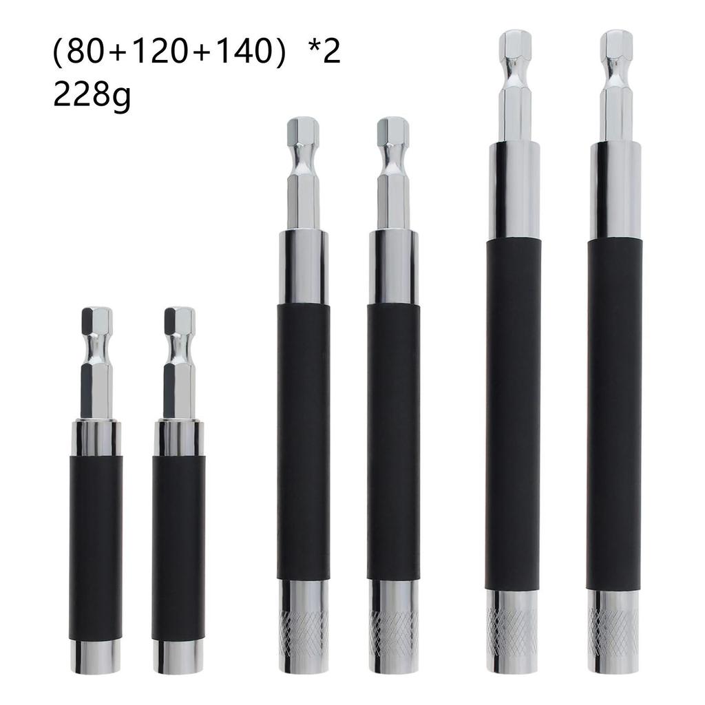 Magnetic 1/4 Hex Self-Locking Drill Extension Rod, 6.35mm