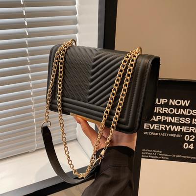 Personalized Diamond Fashion Texture Women's Bag 2024 New Temperament Retro Shoulder Armpit Bag Fashion Shoulder Small Square Bag