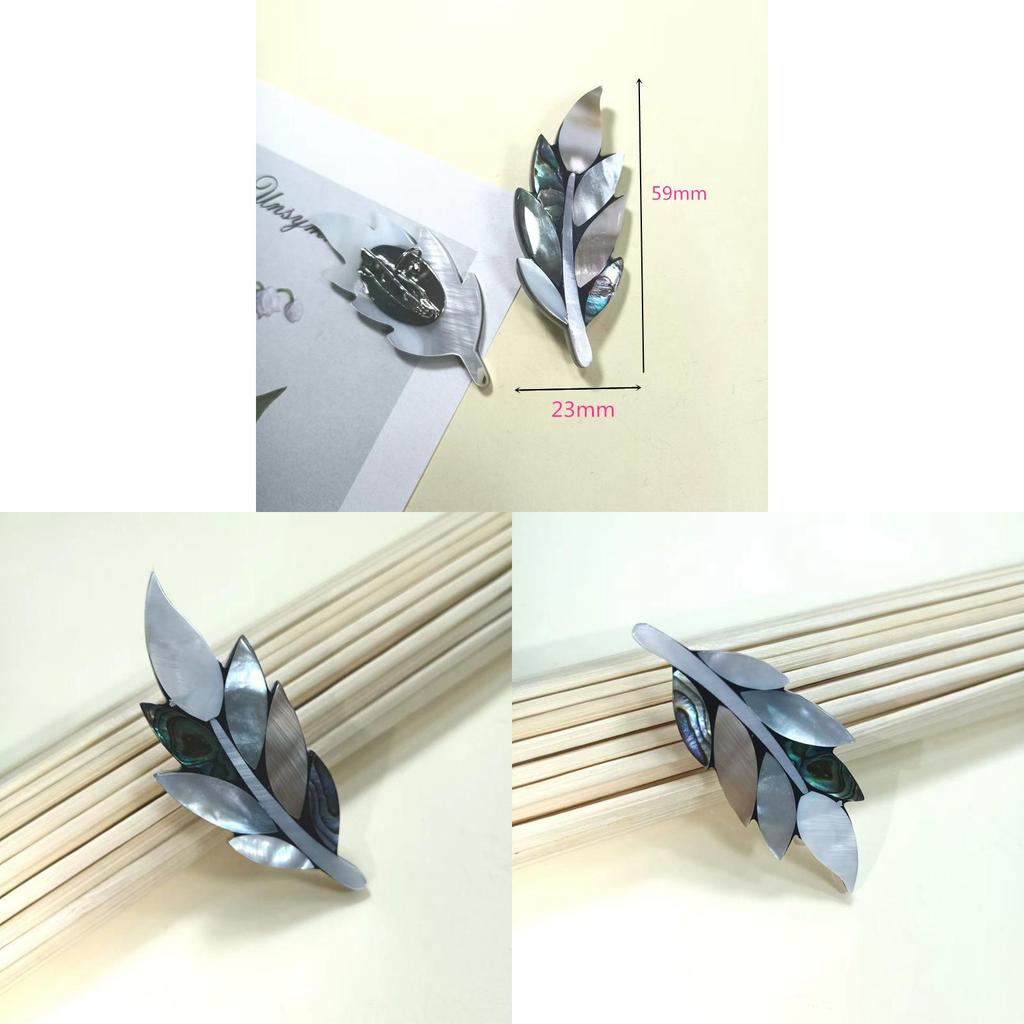 Vintage Muschel Blatt Brosche Mit Multifunktionellem Design Für Damen Und Herren
