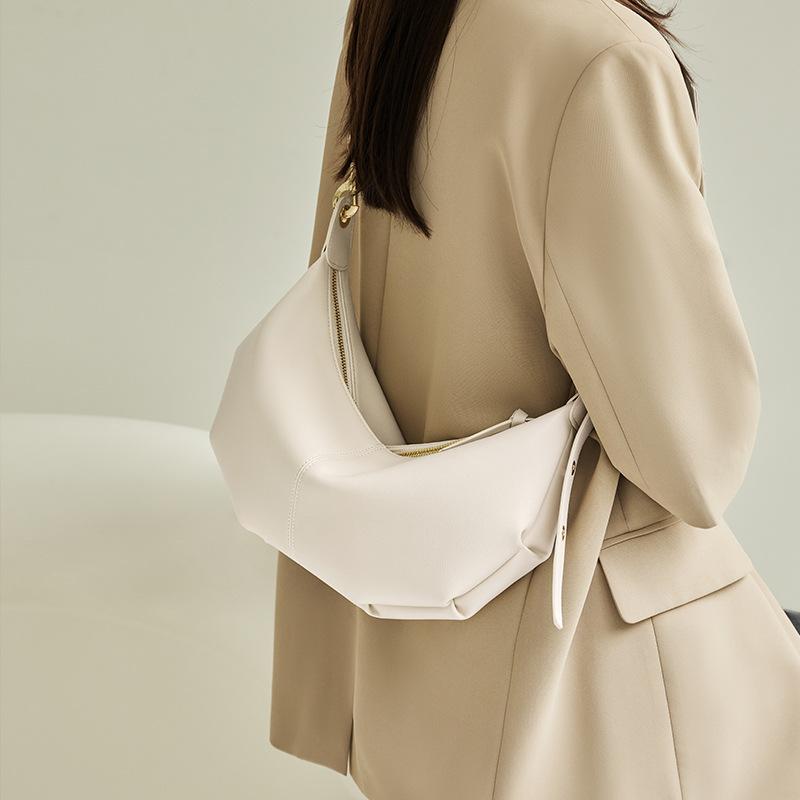 Qiao Lady Bag 2025 New Crossbody Bag Fashion Versatile Dumpling Bag Women Autumn Winter Genuine Leather Women's Bag Soft Leather Shoulder Bag