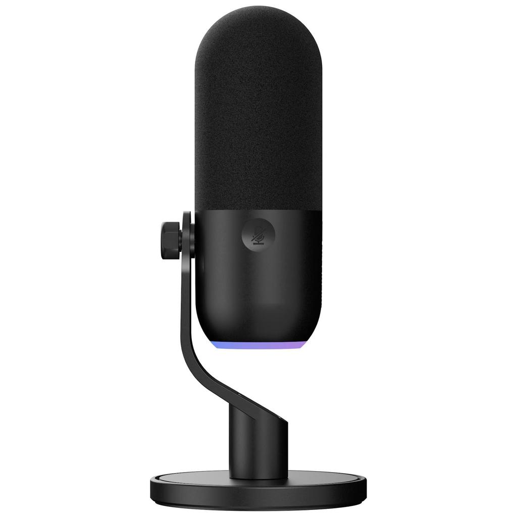 Streamplify MIC Mini, MIC-MINI-48-RGB-ST-BK, a unidirectional condenser microphone