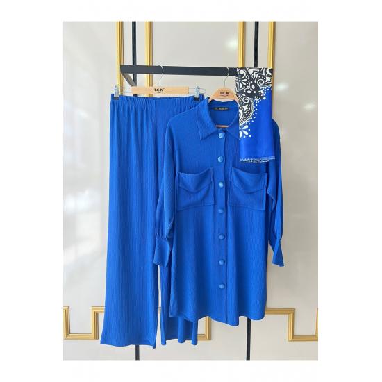 Costume Pantaloni Costum Hijab Dublu Buzunar