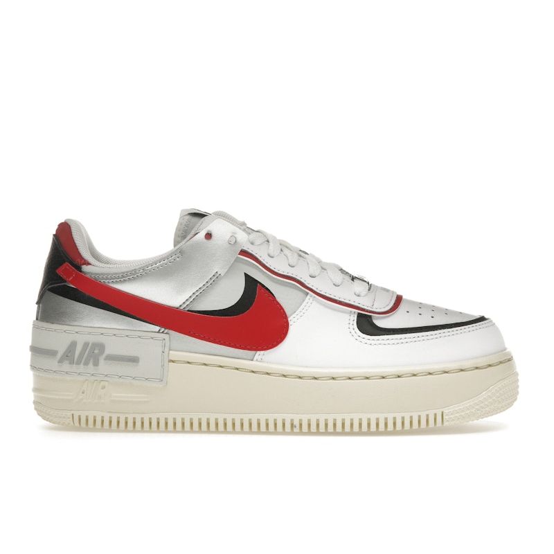 

Nike (WMNS) Air Force 1 Shadow White Silver Gym Red FN6335-100 36.5