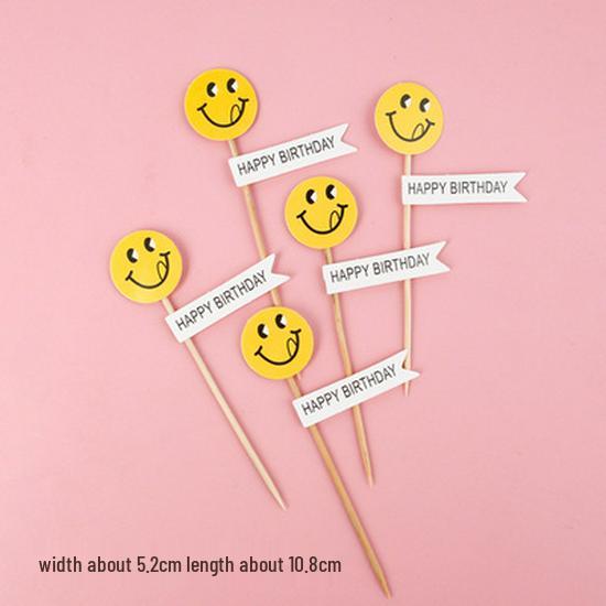 Sushi Cartoon Cupcake Toppers - Cute Mini Dessert Cards for Children's Day & Birthday Decorations