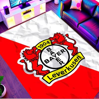 Bayer 04 Leverkusen Print Rug, Washable Floor Carpet, For Entryway Dorm Laundry Room Office Study, Home Decor Birthday Christmas Gift