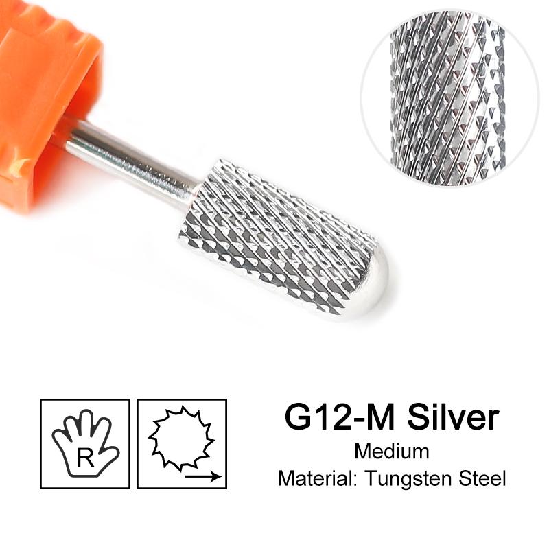 Tungsten Carbide Milling Cutter Nail Drill Bits For Electric Manicure Machine Pedicure Gold Silver Nails Files Accessories