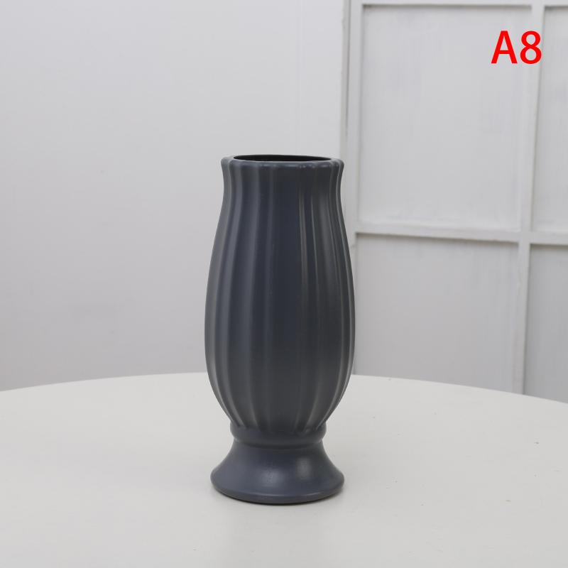 PP Vases Imitation Ceramic Flower Pot Nordic Decor Wedding Ramadan Outdoor Home Table DIY Gifts Bonsai Holiday Yard