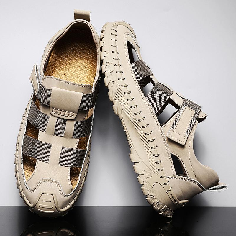 Summer Men's Sandals High Quality Breathable Casual Men Shoes Non-Slip Outdoor Beach Sandals Hiking Climbing Waterproof Sneakers