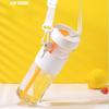 800ml Large Capacity Water Bottles with Strap Dry Wet Separation Fruit Lemon Filter Plastic Drinking Bottle with Straw Outdoor Sports Water Cup