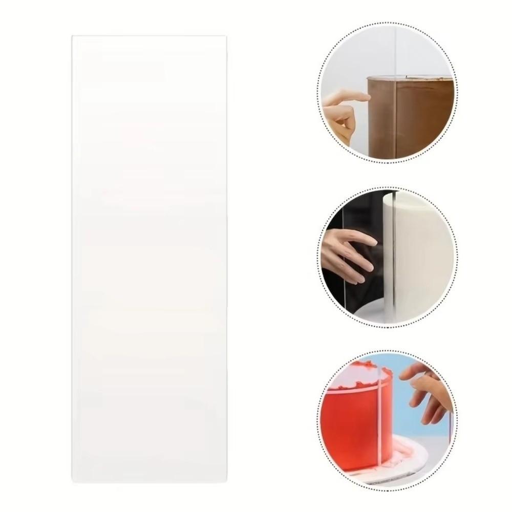 Clear Frosting Scraper Acrylic Cake Decorating Scraper Durable Cake Scraper
