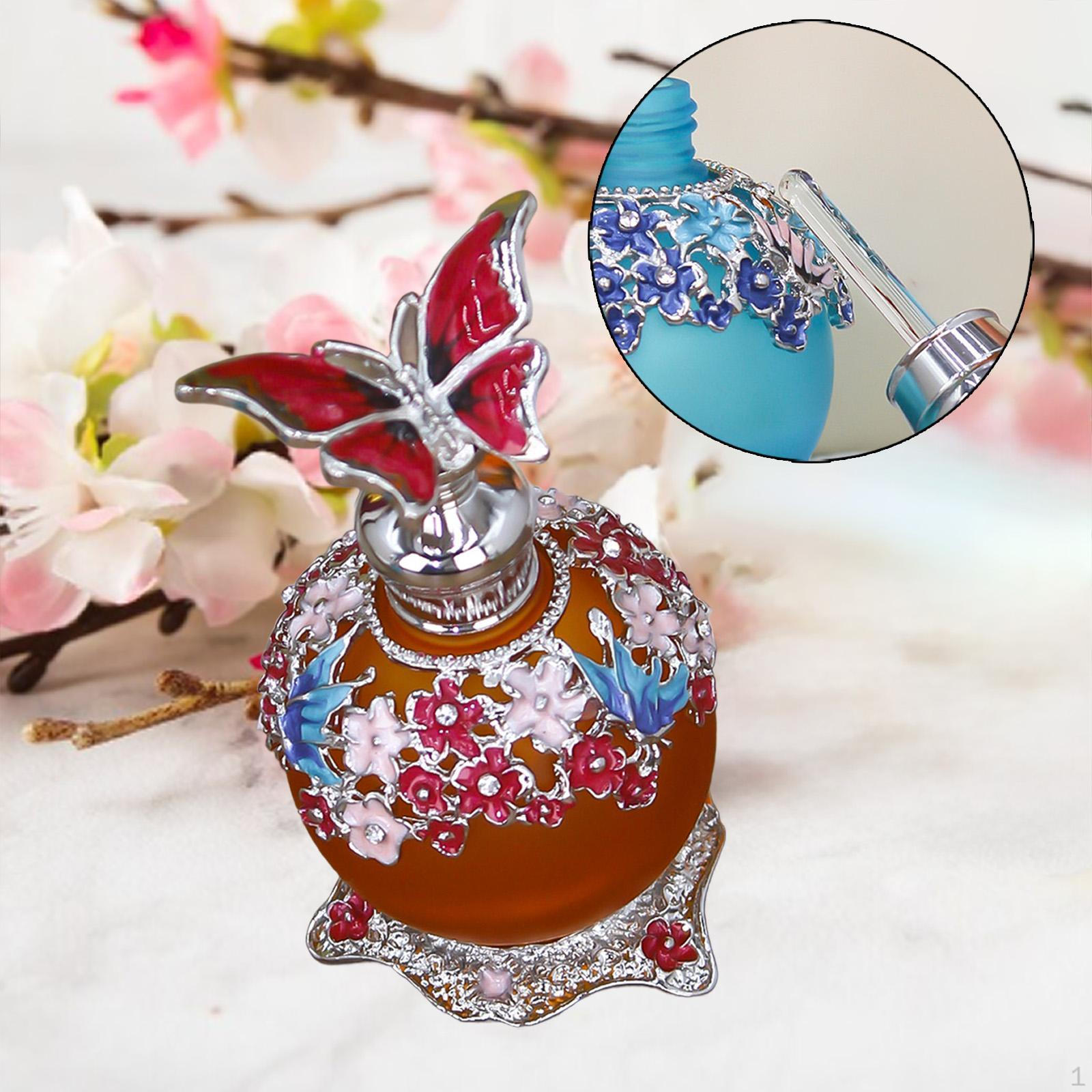 

Glass Perfume Bottle 25ml Leakproof Portable Multiuse Essential Oil for Travel Empty Dripping помаранчевий