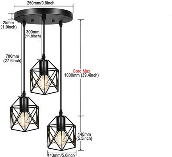 

Скандинавская Современная Минималистичная Индустриальная Люстра - Ретро Креативный Стиль для Баров и Коридоров With Light Source