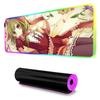 Hina Touhou Mouse Pad RGB Gaming Mousepad Big LED Pad PC Desk Mat Luminous Mouse Pad Large Keyboard Mats Table Rug With Backlit