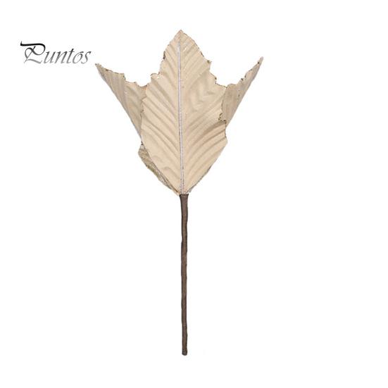 

Рождественский искусственный цветок, долговечная рождественская елка, блестящие искусственные цветочные украшения для дома, праздничное украшение золотистый