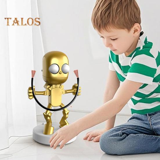LED Night Light Cute Cartoon Robot Desk Lamp Dimmable Flicker Free USB Rechargeable Bedside Lamp Bedroom Decor