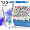 12-120 Acrylic Marker, Brush Acrylic Paint Pens for Art Supplies Fabric Paint Stone Glass Ceramic Wood Rock Christmas Card