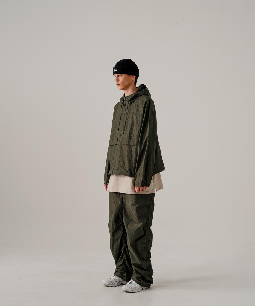 Ezkaton Pigment Parachute Jacket Khaki Shot6728