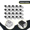 20 Pieces 2 Plug in Connector Wire Terminals Sturdy Light Compact Quick Lock Buckle No