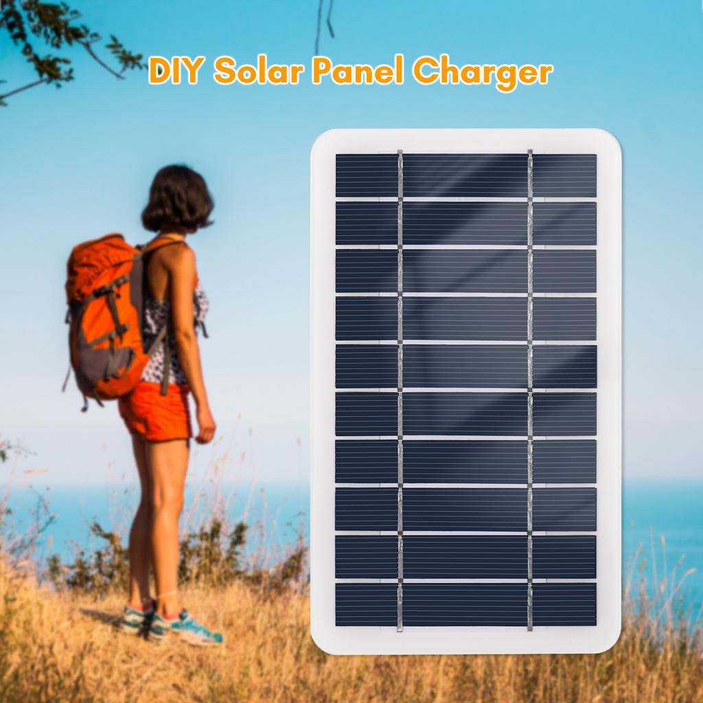 2W 5V Portable Solar  r, High Conversion Efficiency, USB Charging, Widely Applications, and , Easy to Carry Around, Camp, Hike, Bike