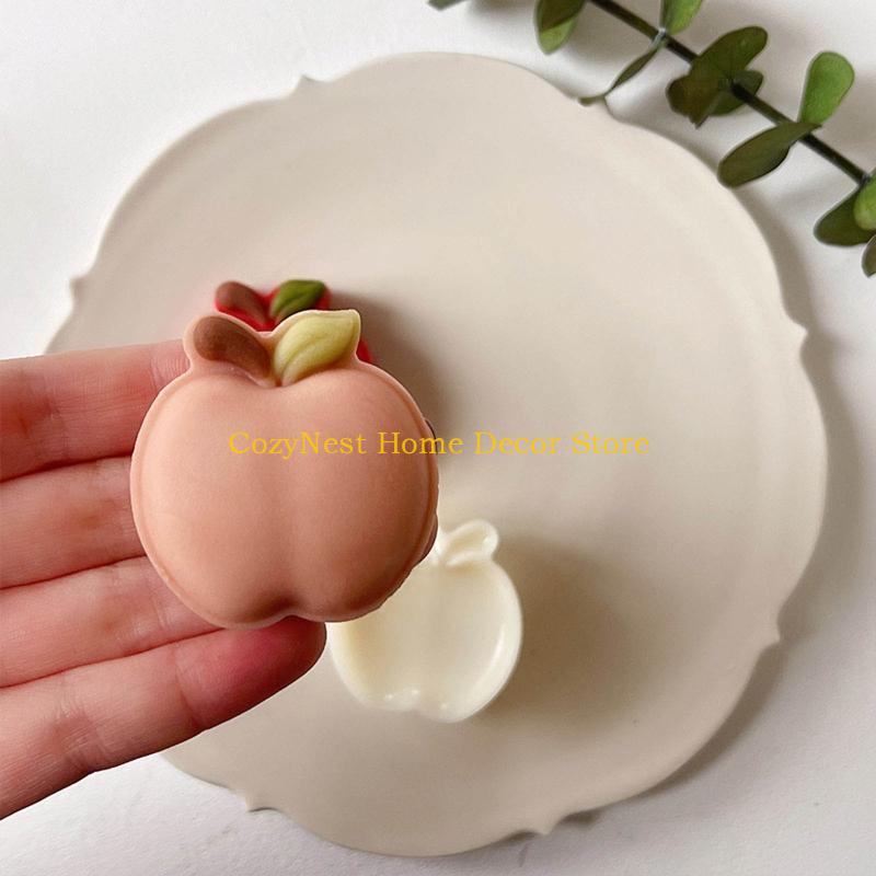 92MF 50g Cute Apples Shape Pastry Moulds Mooncake Molds Mooncake Mould Hand Pressure Plastic Material Baking Accessories Tool China Mainland