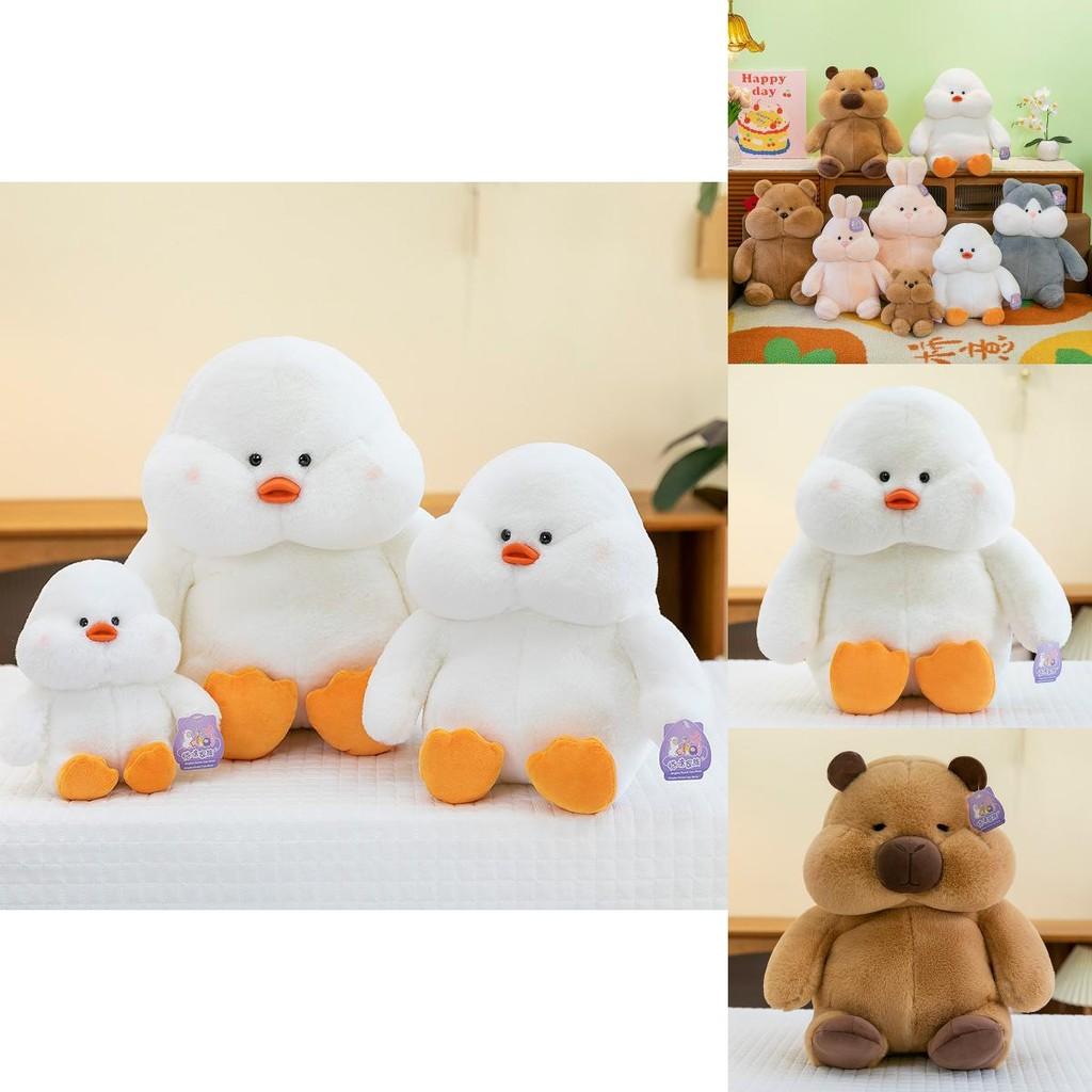 Adorable Capybara Plush Toy With Soft Fur In Husky Brown Bear Rabbit Duck Designs