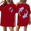 Women's Round Neck Printed Short-sleeved T-shirt Top