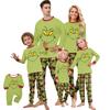Conjunto de pijamas fofos para família com estampa de Natal, roupas para casa, conjunto de família, conjunto de calças e blusa de manga comprida