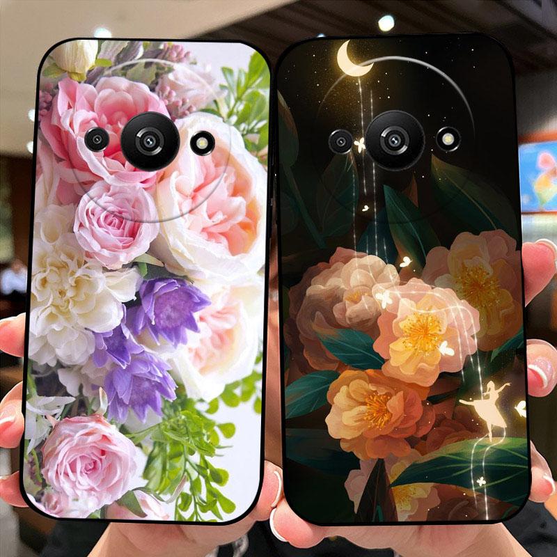 Soft Case For Redmi A3 A3x 4G Silicone TPU Phone Cover For Xiaomi Redmi A3 Pro Fashion Luxury Printing Coque Fundas Protector