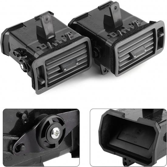 Acouto Dash Air Outlet Vent for Pajero Montero Shogun V31 V32 V33 V43 1 Pair of Dashboard A/C Outlet Front Air Conditioner Vents Left + Right Black