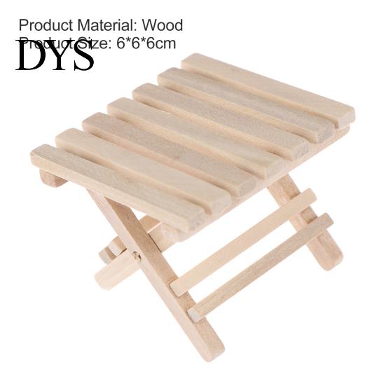 Mini Furniture Model 1:12 Folding Table Handicraft DIY Beach for Kids Dollhouse Accessory