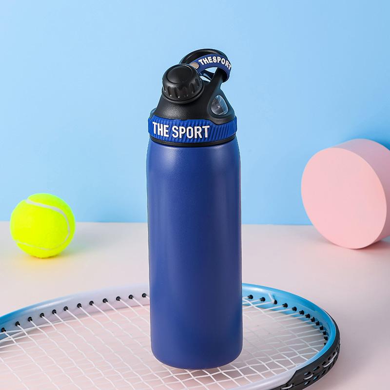 Outdoor cycling sports 316 stainless steel thermos cup Student portable kettle Large capacity 800ml water cup