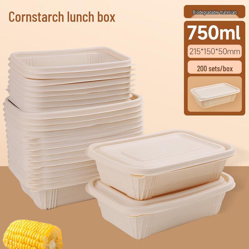 Edo Biodegradable Corn Starch Disposable Food Containers