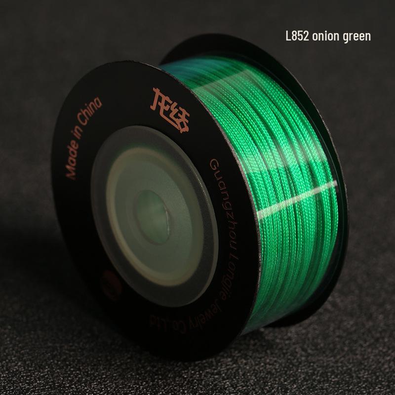 Dragon Knot High-A Jade Thread: Eco-friendly, Colorfast Jewelry Weaving Cord, 79 Colors, Handmade DIY Bracelet Material.