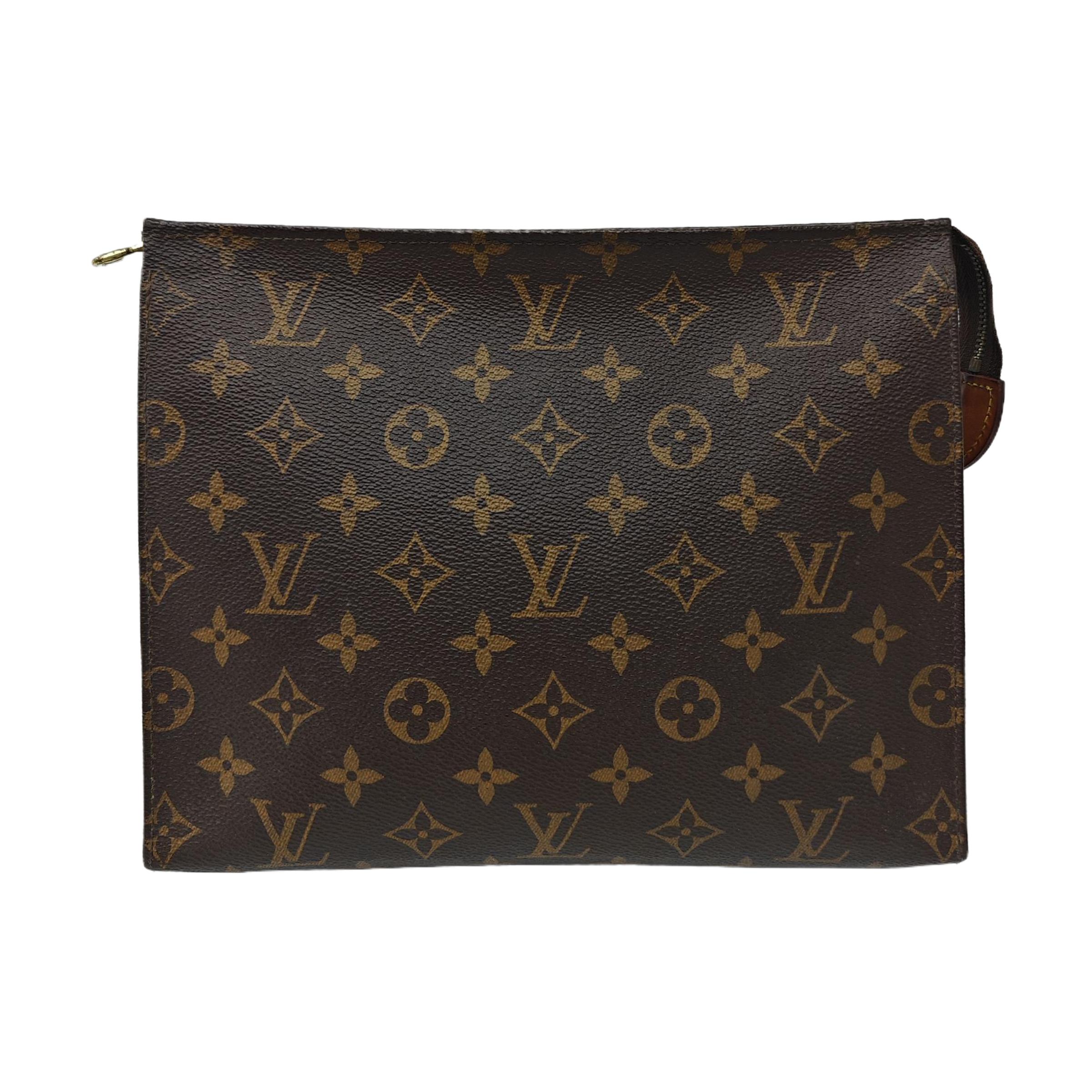 [Pre-Owned] Toiletry Pouch 26 Classic Monogram Canvas And Leather Wash Bag - Good #1HKOSLQ ONE SIZE