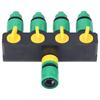 Wasserschlauchverteiler ABS-Material 4-Wege Edelstahl Langlebig Gartenbewässerung Wasserhahnverteiler für