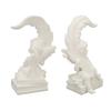 Garden Cherubs Statue Resin Adorable Vivid Expression High Glossy White Cherub Figurine Statue
