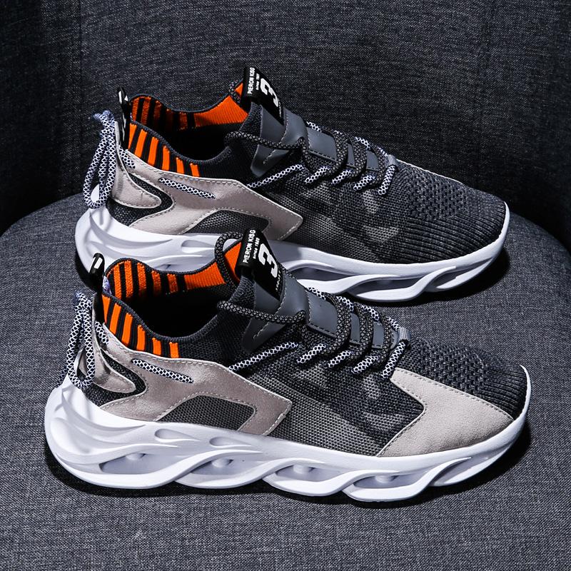 Mens Running Shoes Mesh Comfortable Flat Walking Tennis 2025 New Fashion Lace-up Casual Jogging Shoes for Men