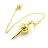 Energy Isis Pendulum Pointed Meditation Cone Metal Pendulum Witch Spiritual Pendulos  Women
