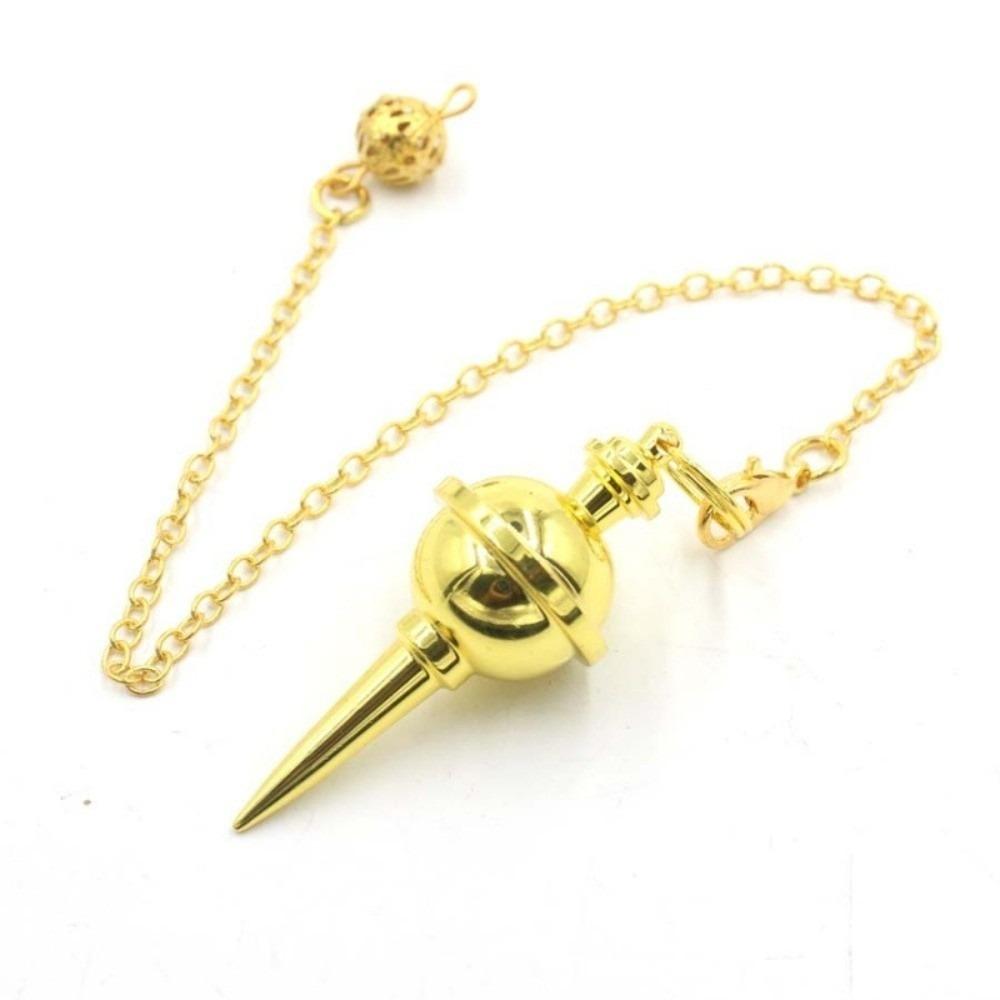 Energy Isis Pendulum Pointed Meditation Cone Metal Pendulum Witch Spiritual Pendulos Women