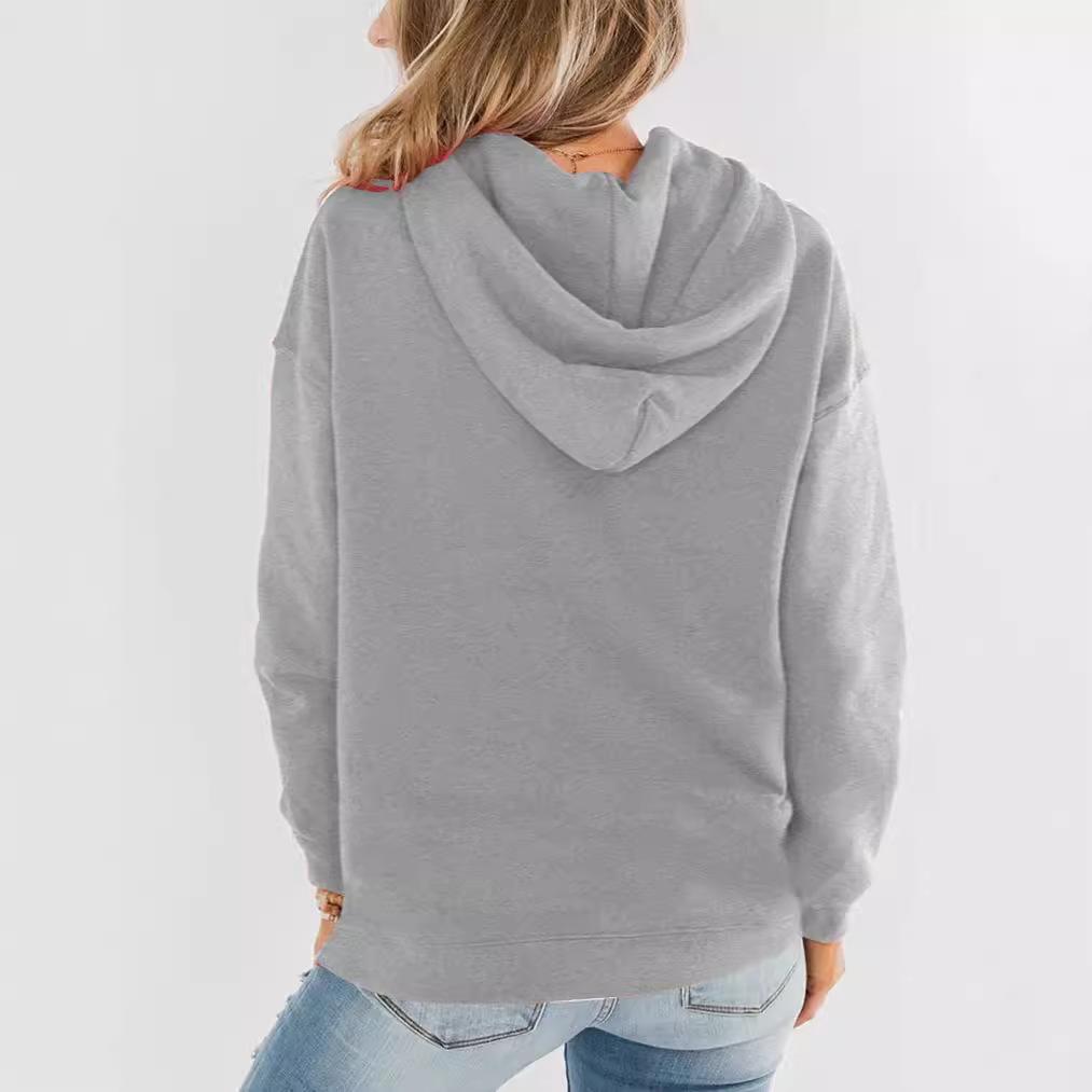 2024 Women's Casual Loose Hooded Sweatshirt - Autumn/Winter Style