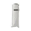 Miyajima Lightweight Folding 55cm Plain White 18160 Umbrella, Flat, (Black Coating) (Aluminum Ribs) No.