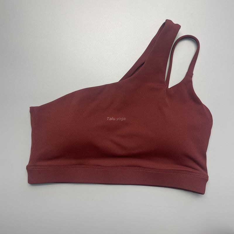 

Cross-Border European and American Single ~ Shoulder Beauty Back Sports Underwear Women Foreign Trade Shockproof Yoga Clothes Vest Running Fitness Bra M Angora Red