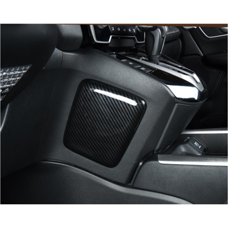 For Honda CR-V CRV 2017- Carbon fiber Inner Side Central console cover trim