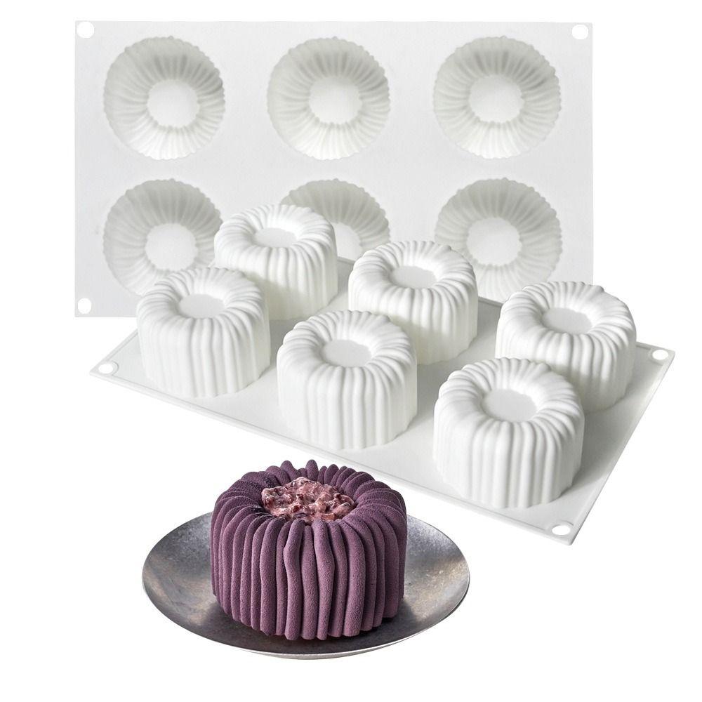 Silicone Material Chocolate Mousse Mould Dessert Making 3D Soap Candle Wax Mould