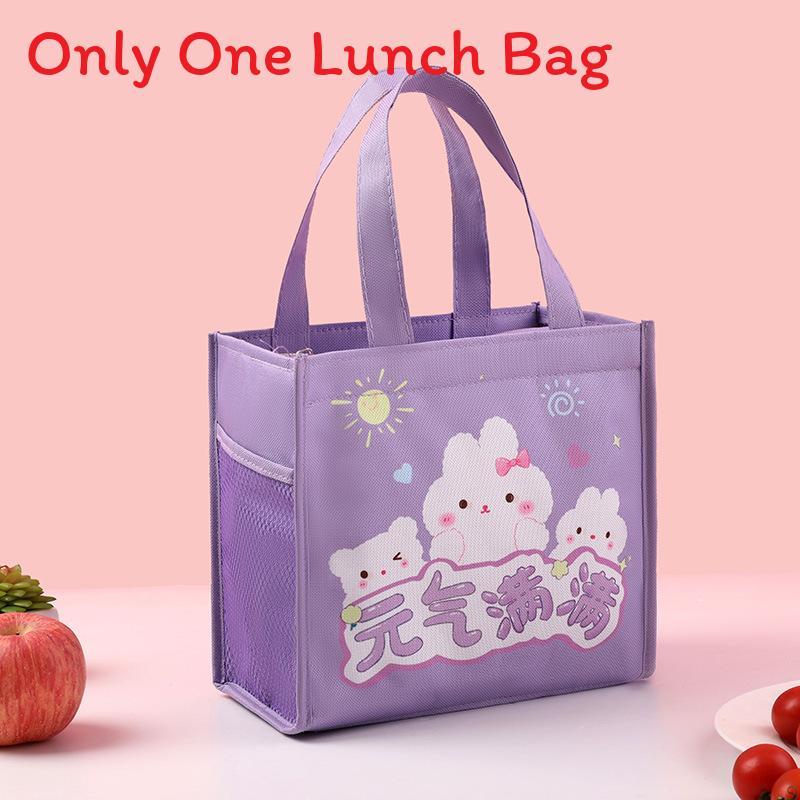 

Cartoon Animal Insulated Lunch Bag With Material For Students And Office Workers Style K